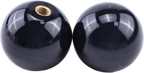 2 قطعة مقبض كروي ملولب M6x35mm متوافق مع مقبض عصا التحكم المسمار M6 في تركيب الإضاءة، وأذرع التحكم، وجزازة العشب، والمعدات الرياضية وأكثر من ذلك، أسود 1-3/8 بوصة in Kuwait