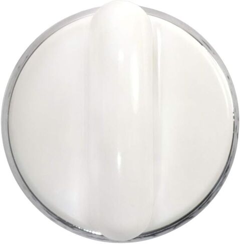 Washer Control Knob (White) Fit for GE GFSR3110H1WW GFSR3110H2WW GFSR3110H3WW GFSR3110H4WW GFSR3110H5WW GFSR3110H6WW GHDSR209H0WW GHDSR209H2WW GHDSR209H3WW GHDSR209H6WW GJSR2080H5WW in Kuwait