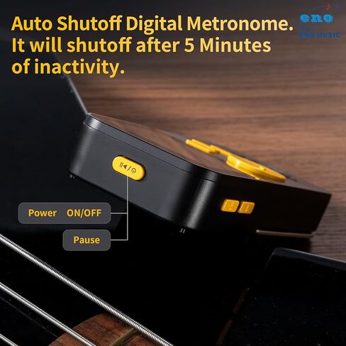 ENO MUSIC قابل لإعادة الشحن، صوت رقمي كبير وواضح مع صوت ميكانيكي، صوت رقمي كتلة خشبية وصوت العد الصوتي لعازفي الطبول على البيانو والجيتار والكمان والقيثارة، أسود in Kuwait