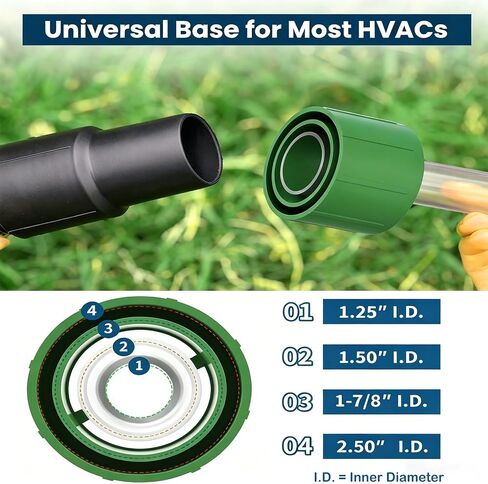 AC Drain Line Unclogger Tool, AC Drain Line Vacuum Adapter, HVAC to PVC | Universal wet vac attachment in Kuwait