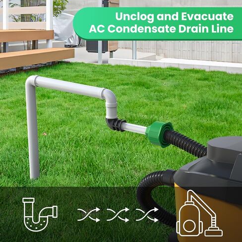 AC Drain Line Unclogger Tool, AC Drain Line Vacuum Adapter, HVAC to PVC | Universal wet vac attachment in Kuwait