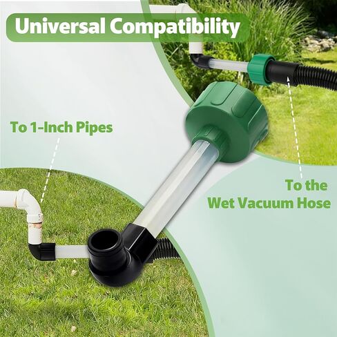 AC Drain Line Unclogger Tool, AC Drain Line Vacuum Adapter, HVAC to PVC | Universal wet vac attachment in Kuwait
