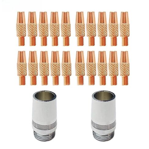 Welding Nozzle 186405 Copper Direct Plug-in Spool Gas Contact Head Compatible with Hobart SpoolRunner 100 MIG TIG Accessories Pack of 22 186-406 in Kuwait