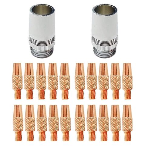 Welding Nozzle 186405 Copper Direct Plug-in Spool Gas Contact Head Compatible with Hobart SpoolRunner 100 MIG TIG Accessories Pack of 22 186-406 in Kuwait