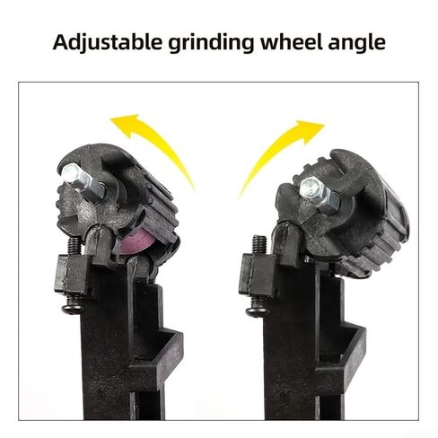 Adjustable Drill Bit Sharpener with Chrome Corundum Grinding Wheel Portable Tool for Power Accessories Includes Screwdriver and Wrench Kit in Kuwait