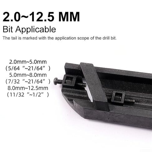 Adjustable Drill Bit Sharpener with Chrome Corundum Grinding Wheel Portable Tool for Power Accessories Includes Screwdriver and Wrench Kit in Kuwait