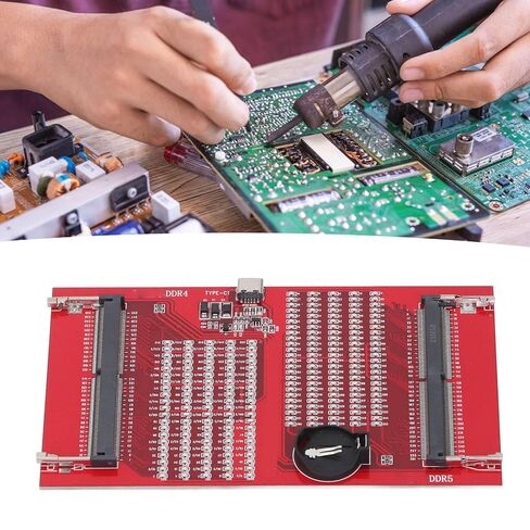 بطاقة اختبار ذاكرة الوصول العشوائي DDR4 DDR5 من CHICIRIS، مؤشر LED مزدوج أداة كشف الذاكرة لإمداد الطاقة، كاشف خطأ الدائرة المفتوحة المحمول لصيانة الكمبيوتر in Kuwait