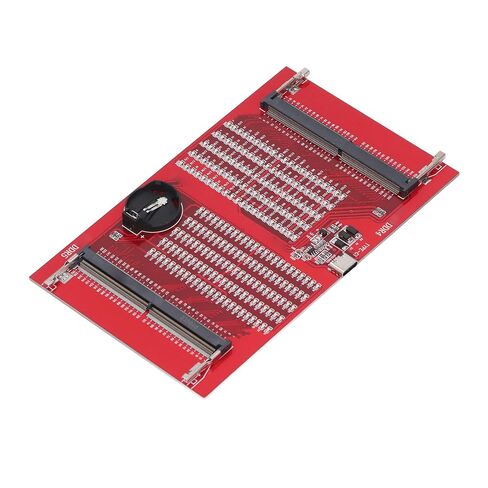بطاقة اختبار ذاكرة الوصول العشوائي DDR4 DDR5 من CHICIRIS، مؤشر LED مزدوج أداة كشف الذاكرة لإمداد الطاقة، كاشف خطأ الدائرة المفتوحة المحمول لصيانة الكمبيوتر in Kuwait