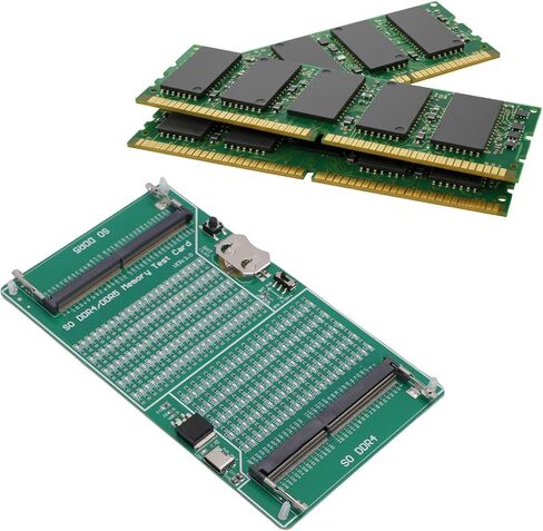 جهاز اختبار الذاكرة DDR4 DDR5، استكشاف أخطاء الأجهزة وإصلاحها بسهولة، مناسب لجهاز كمبيوتر خادم سطح المكتب المحمول، مؤشر ضوء LED، شحن البطارية المحمولة in Kuwait