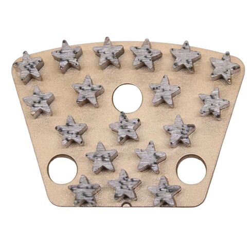 Trapezoid Diamond Grinding Disc for Medium Floor Preparation, 9PCS Concrete Grinding Disc Fit with ASL/Warrior Grinder, 30/40 Grit Metal Bond, Multi-Star Segments in Kuwait