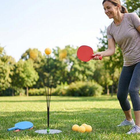مجموعة واحدة من مدرب تنس الطاولة المعلق، مجموعة محمولة مع معدات تدريب تنس الطاولة القابلة للتعديل للتمرين الفردي الداخلي والترفيه في الهواء الطلق in Kuwait