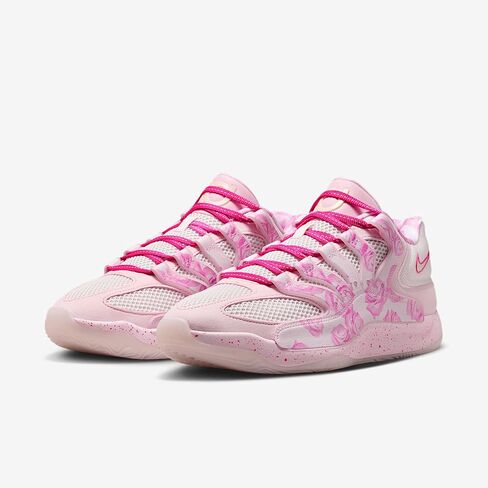 حذاء كرة السلة Nike KD18 Aunt Pearl (وردي لؤلؤي/وردي توليب/وردي مرح/فوشيا ليزر) مقاس 9.5 in Kuwait
