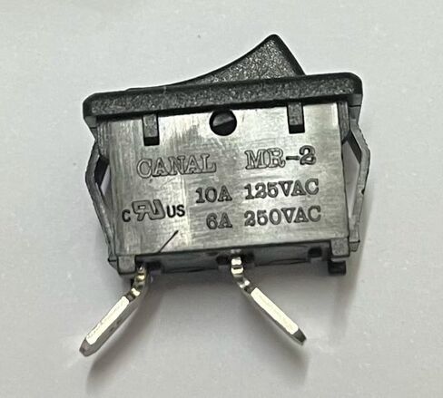 Canal MR-2 Rocker Switch - 2-Pin 2-Position Power Toggle Switch - 10A 125VAC / 6A 250VAC in Kuwait