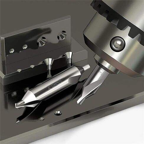 7 Pieces Center Drill Bits Set, M2 High Speed Steel 60-Degree Angle Center Drill Bits Kit Countersink Tools in Kuwait