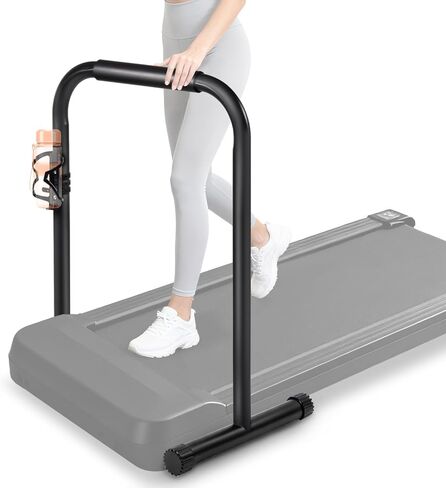 Walking Pad Handle Bar Only, Suitable for Walking Pad up to 19.7" Wide, Adjustable Treadmill Handlebar Height from 34" to 42", Tall People Friendly, Extended Base, Black in Saudi Arabia