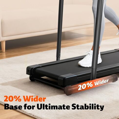 Walking Pad Handle Bar Only, Suitable for Walking Pad up to 19.7" Wide, Adjustable Treadmill Handlebar Height from 34" to 42", Tall People Friendly, Extended Base, Black in Saudi Arabia
