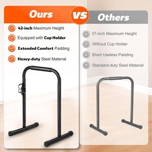 Walking Pad Handle Bar Only, Suitable for Walking Pad up to 19.7" Wide, Adjustable Treadmill Handlebar Height from 34" to 42", Tall People Friendly, Extended Base, Black in Kuwait