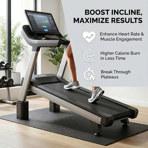 8 Pack Stackable Treadmill Incline Risers Adjustable 1/2/3/4 Inch Height | Anti-Slip Custom Height Walking Pad Incline Risers for DIY Personalized Running Workout, Accessory for Household Home Gym in Saudi Arabia