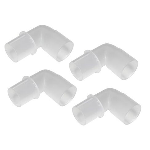 4-Pack LIFESOURCE موصل خرطوم CPAP العالمي، محول الكوع لأنابيب CPAP، متوافق مع ResMed، Respironics، Resvent، المزيد. متوافق مع الخراطيم القياسية 22 مم و15 مم. in Kuwait