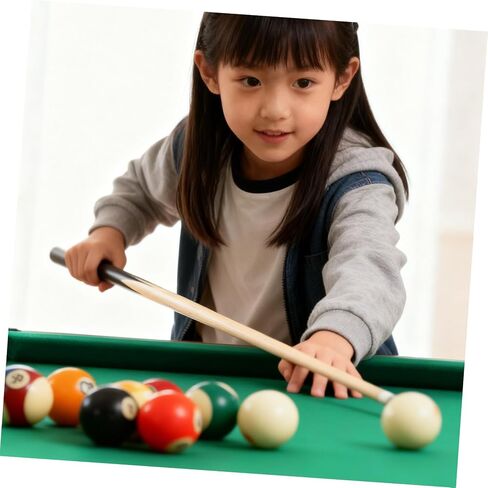 Sewroro 2pcs Mini Pool Cue Sticks for Kids, Short Billiard Cue Wood Sticks for Practice and Tight Spaces in Kuwait