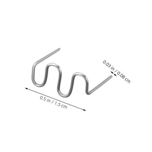 Cabilock 100pcs Hot Staples for Automotive Plastic Repair Wave Shaped Bumper Welding Rods Complete Plastic Welding Kit for All Car Models Durable Efficient Repair in Kuwait