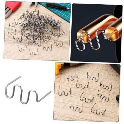 Cabilock 100pcs Hot Staples for Automotive Plastic Repair Wave Shaped Bumper Welding Rods Complete Plastic Welding Kit for All Car Models Durable Efficient Repair in Kuwait