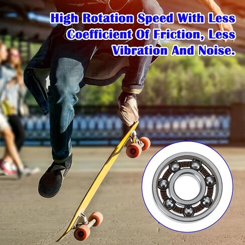 10 PCS 608 Stainless Steel Ball Bearings, High Precision, 8mm x 22mm x 7mm, Smooth Rotation for Fidget Spinners, Skateboards, 3D Printers, RC Cars in Kuwait