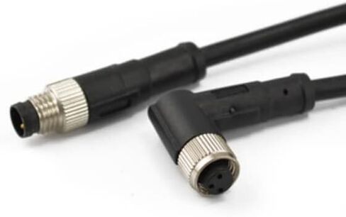 10 قطعة M8 ذكر إلى أنثى مقاوم للماء قابس 3Pin للترميز مع كابل قولبة 1 متر 26AWG/24AWG in Kuwait