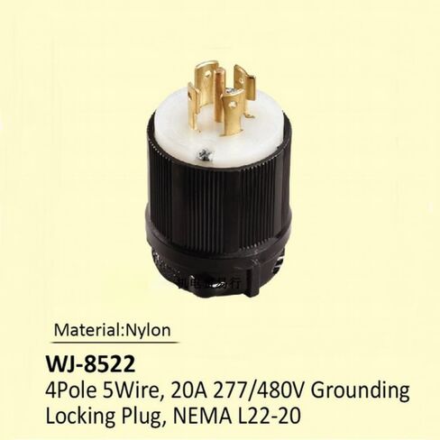 WJ-852222-20 4P5W20A277/480V قابس المولد الصناعي in Kuwait