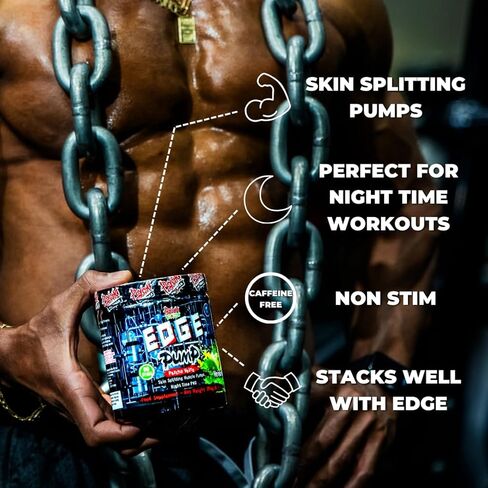 EDGE PUMP – All-Star Nitric Oxide Pump Formula | Max-Dose NO Boosters for Extreme Muscle Pumps | Stimulant-Free (Vein Nectar) in Saudi Arabia
