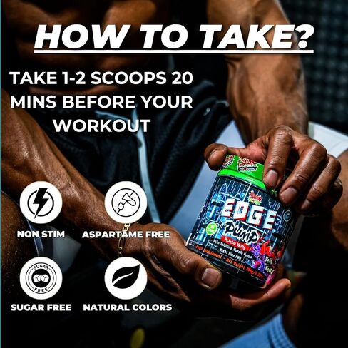 EDGE PUMP – All-Star Nitric Oxide Pump Formula | Max-Dose NO Boosters for Extreme Muscle Pumps | Stimulant-Free (Vein Nectar) in Saudi Arabia