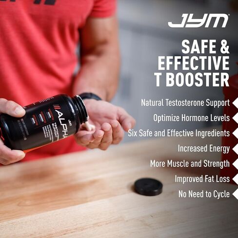 Alpha JYM Testosterone Support for Men, Tongkat Ali, Ashwagandha - 180 Caps in Saudi Arabia