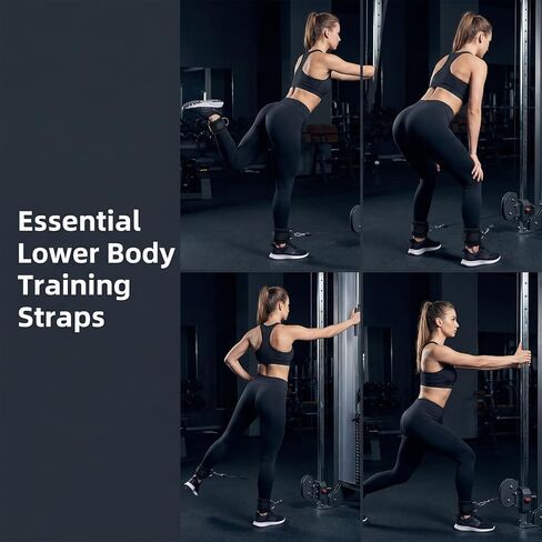 2Pcs Fitness Ankle Strap for Cable Machine, Ankle Straps Resistance Bands Comfortable Padded Ankles Wrist Cuffs Kickbacks Glute Workouts for Cable Machine Gym Foot Leg Training Brace Support in Saudi Arabia
