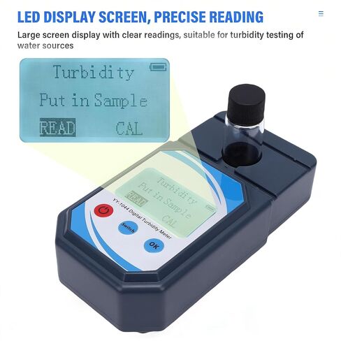 Lab Turbidity Meter, Portable Digital Water Turbidimeter, Handheld Water Quality Tester Turbidity Detector for Lab Treatment Plant Wine Industry in Saudi Arabia