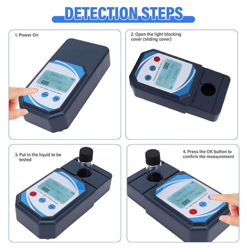 Lab Turbidity Meter, Portable Digital Water Turbidimeter, Handheld Water Quality Tester Turbidity Detector for Lab Treatment Plant Wine Industry in Saudi Arabia