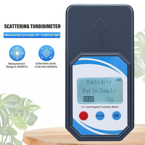 Lab Turbidity Meter, Portable Digital Water Turbidimeter, Handheld Water Quality Tester Turbidity Detector for Lab Treatment Plant Wine Industry in Saudi Arabia