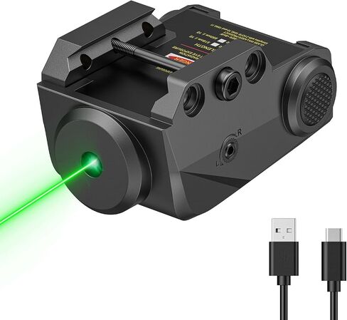 EZshoot Pistol Laser Sight, Green/Red Handgun Laser, Subcompact Laser Sight | Brighter Upgraded Beam, Ultra-Compact, Fits Most Pistols & Holsters, Recoil-Resistant & Holds Zero, Quick 45 Min Rechargeable in Saudi Arabia