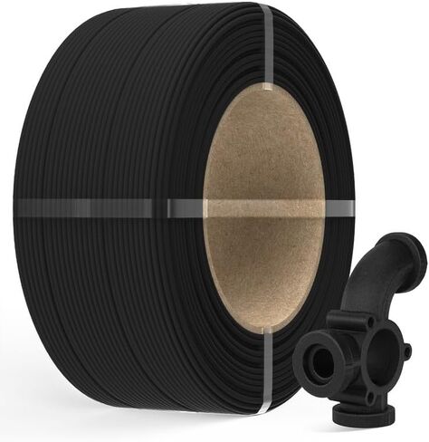 Inslogic PA6-GF25 Nylon Filament Reinforced with Glass Fiber 1.75mm, High-Temp 3D Printing Material with 210°C HDT, 1kg Spool Filament, Tough & Heat-Resistant, for Industrial FDM Printers (Black) in Saudi Arabia