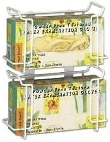 R&B Wire 552B Double Wire Glove Box Dispenser - White 4 Pack in Saudi Arabia