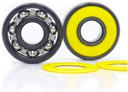 Bearings 10Pcs 608RS Inline Skate Bearing ABEC-9 Yellow V Sealed Steel Cage Ball 608 2RS Speed Smooth with Oil in Kuwait