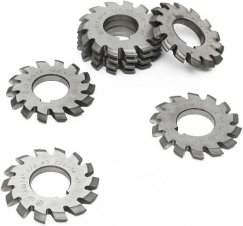 HSS Gear Mill Cutters 1PCS M0.5 M0.75 M1 M1.25 M1.5 M2 M2.5 M3 M4 M5-M10 Modulus PA20 Degrees NO.1-NO.8 HSS Gear Milling Cuttering Gear Cutting Tools(M5x30,NO.2) in Kuwait
