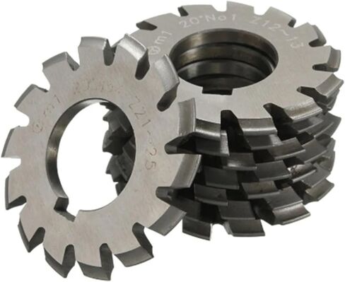 HSS Gear Mill Cutters 1PCS M0.5 M0.75 M1 M1.25 M1.5 M2 M2.5 M3 M4 M5-M10 Modulus PA20 Degrees NO.1-NO.8 HSS Gear Milling Cuttering Gear Cutting Tools(M5x30,NO.2) in Kuwait