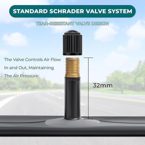 2 Pcs,Premium 14X1.75/1.90/1.95/2.0/2.10/2.125 Bike Tubes,Compatible for 14x1.75 to 2.125 Bike Tire,with 32mm Schrader Valve,Butyl Rubber,Used for Mountain,Cruiser,City and Road Kid Bikes in Kuwait