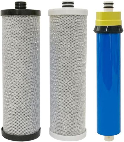 مجموعة مرشحات ما قبل وبعد الاستبدال مع غشاء 50GPD متوافقة مع نظام مياه الشرب الممتاز Rainsoft Reverse Osmosis Ultrefiner II، لا تناسب الطراز UF50T in Kuwait