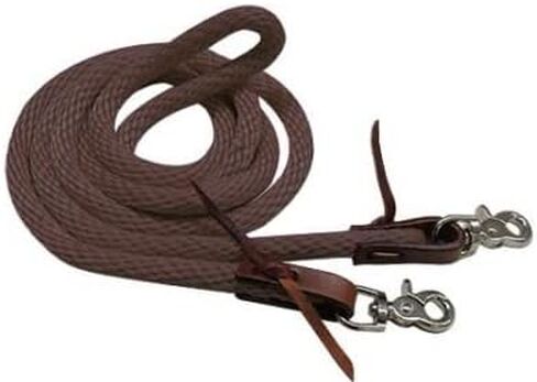 Showman 96" Derby Nylon Barrel Reins with Scissor Snap Ends in Kuwait