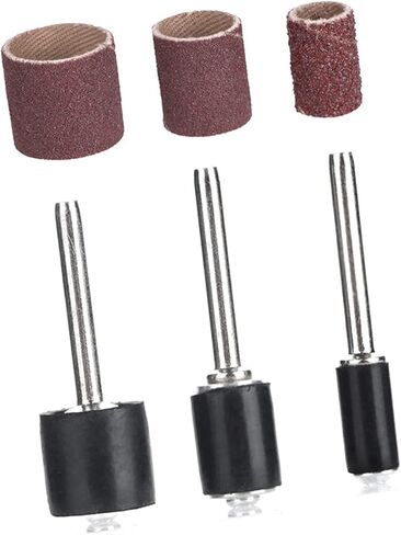 102 pcs Sanding Band Sand Drum Rotary Abrasive Sanding Ring Grinding Polishing Tool for Various Crafting Industries in Kuwait