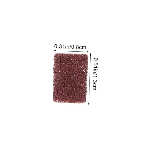 PRETYZOOM Mounted Cylindrical Grinding Heads Abrasive Sleeves Sanding Bands for Nail Drill Manicure Tools Height for Polishing and Woodcarving Tasks in Kuwait