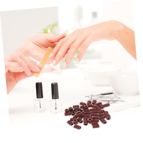 PRETYZOOM Mounted Cylindrical Grinding Heads Abrasive Sleeves Sanding Bands for Nail Drill Manicure Tools Height for Polishing and Woodcarving Tasks in Kuwait