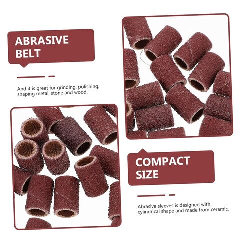 PRETYZOOM Mounted Cylindrical Grinding Heads Abrasive Sleeves Sanding Bands for Nail Drill Manicure Tools Height for Polishing and Woodcarving Tasks in Kuwait