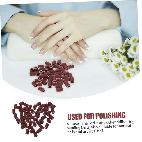 PRETYZOOM Mounted Cylindrical Grinding Heads Abrasive Sleeves Sanding Bands for Nail Drill Manicure Tools Height for Polishing and Woodcarving Tasks in Kuwait